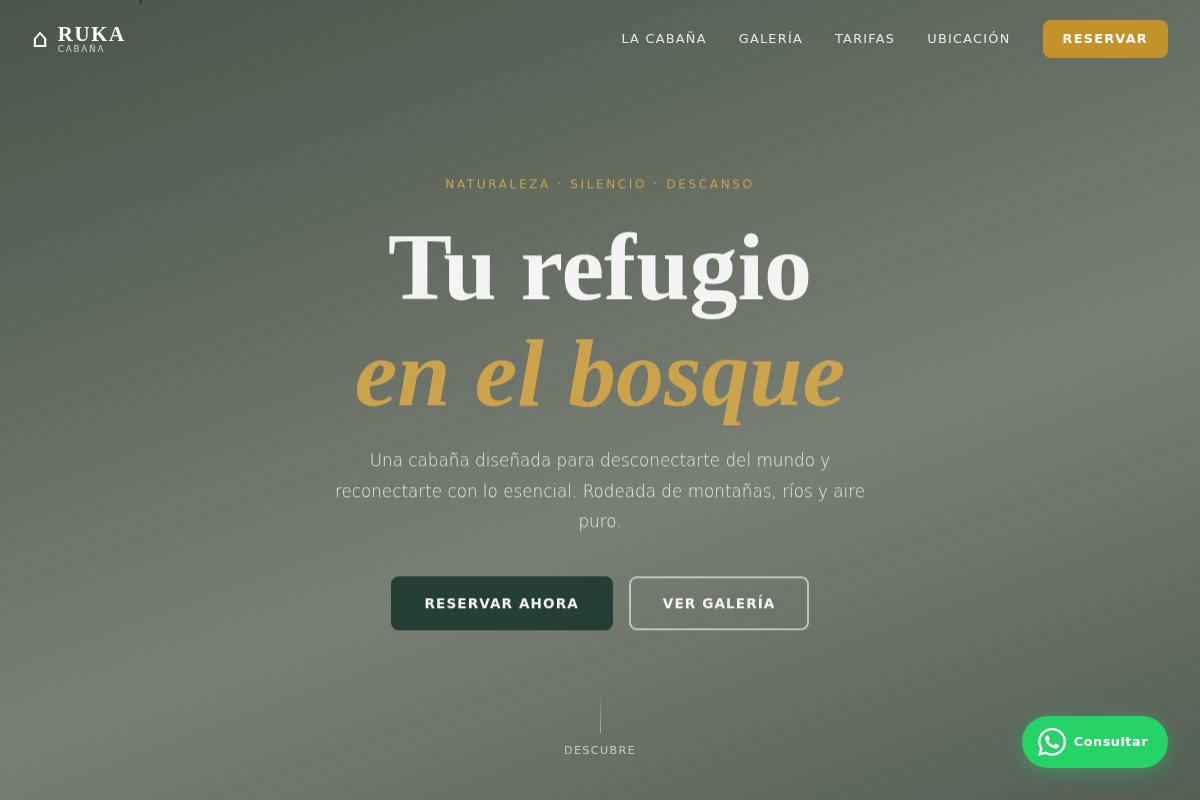Ejemplo de página web a medida creada en Chile — proyecto Ruka